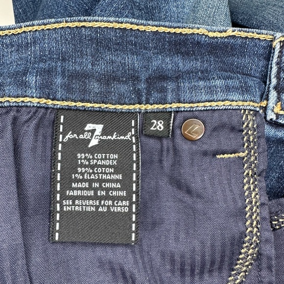 7 For All Mankind The High Waist Skinny 99% Cotton Women’s Jeans - 28 - Picture 14 of 17